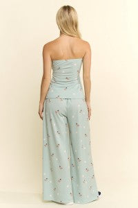 Duck Print Strapless Lounge Set