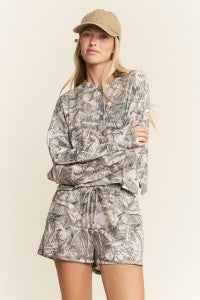 Hunting Camo Lounge Short Set