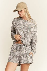 Hunting Camo Lounge Short Set