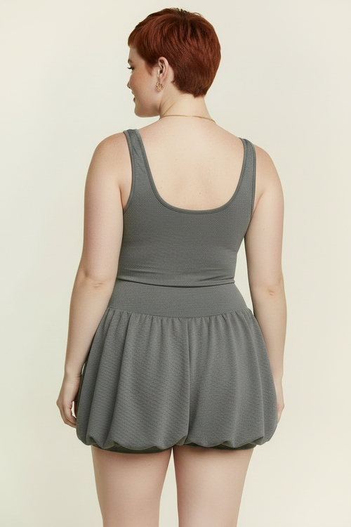 Athletic Bubble Dress with Shorts - Plus