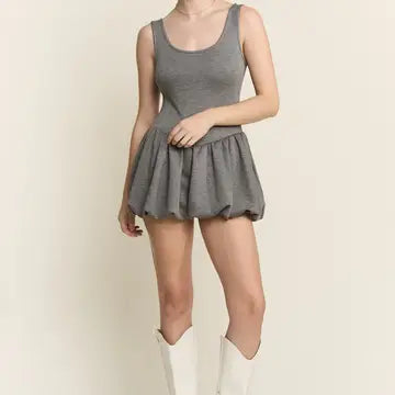 Athletic Bubble Dress with Shorts