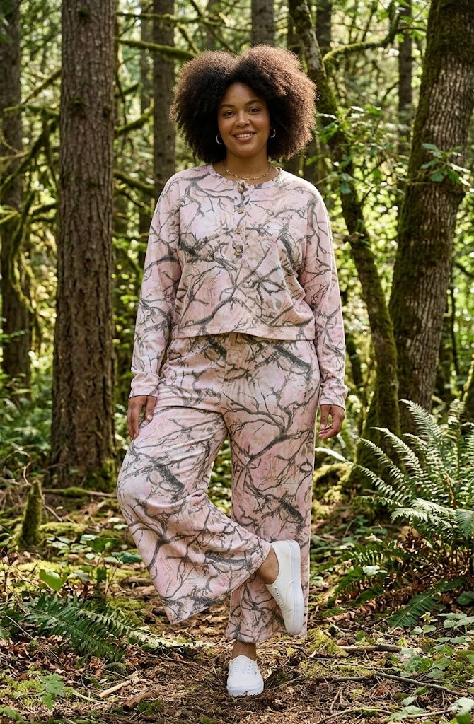 Hunting Camo Lounge Pant Set - Plus