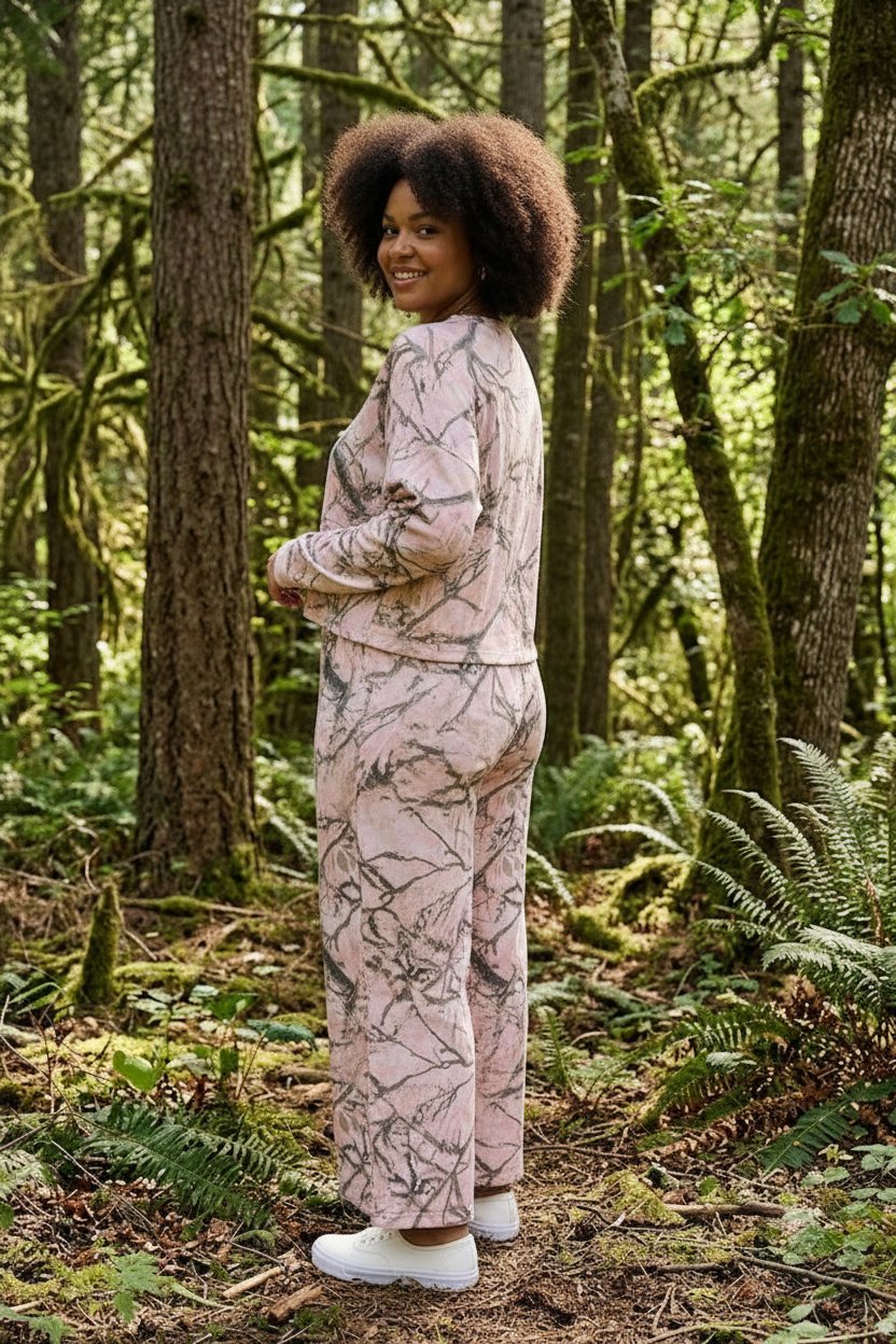 Hunting Camo Lounge Pant Set - Plus