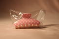 Polka Dot Hair Claw Clip Pink/White