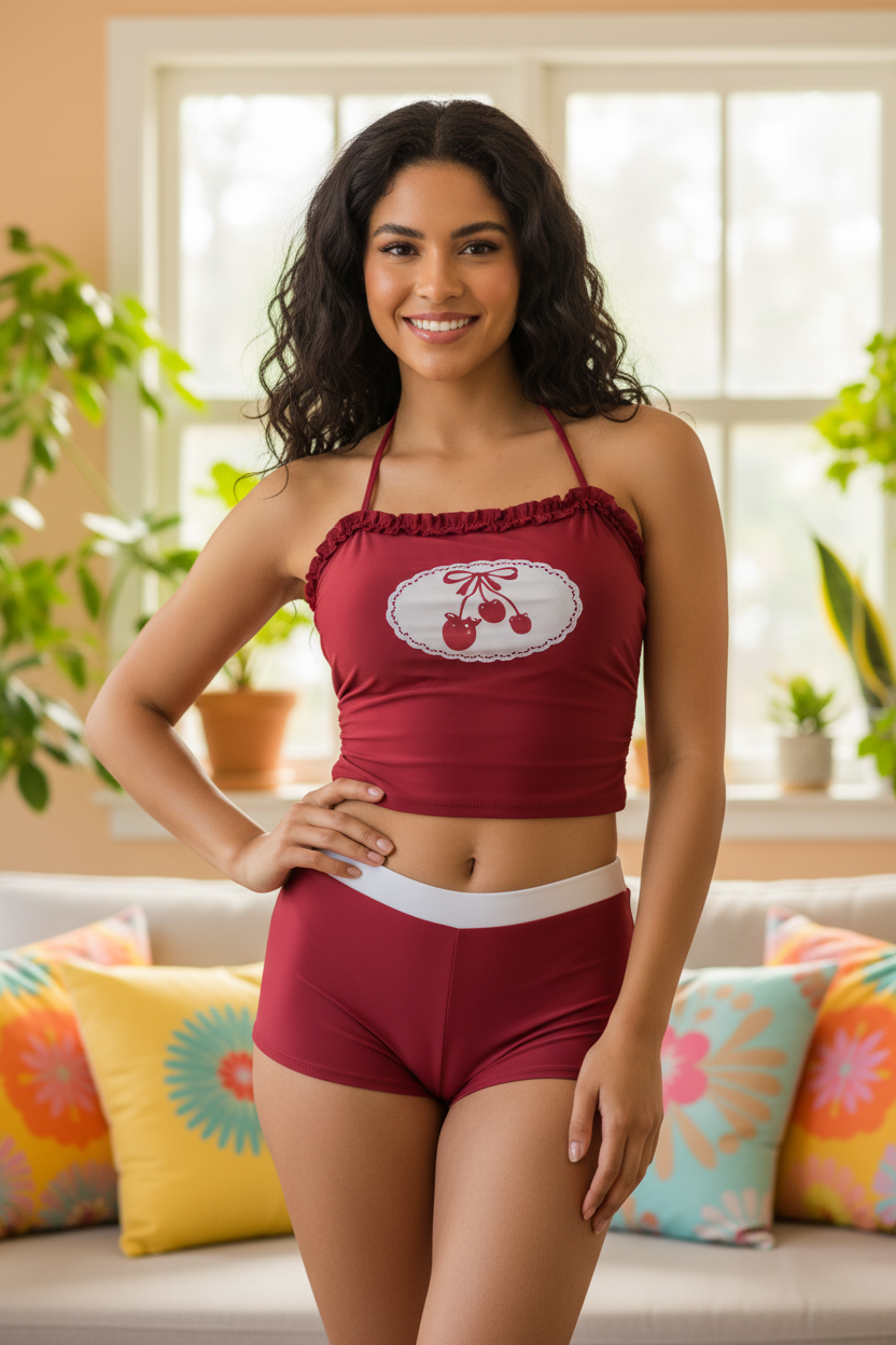 Strawberry Bandeau Bikini